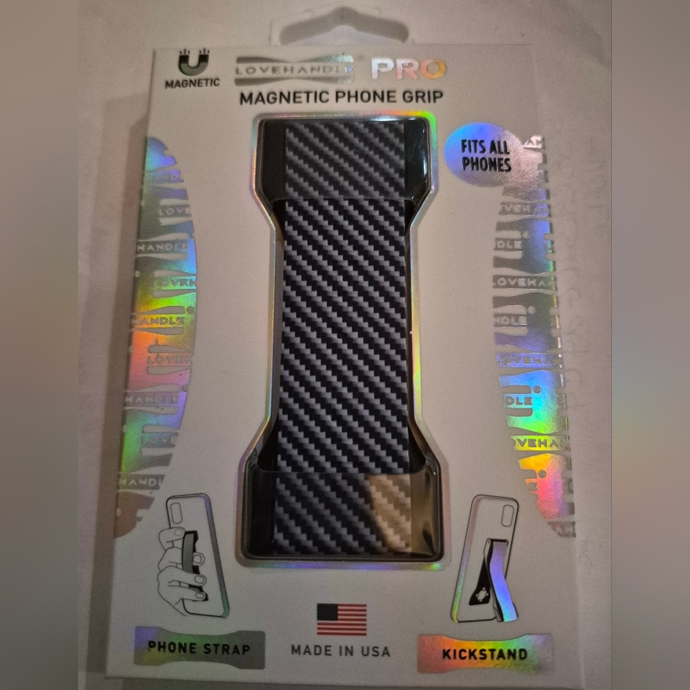 LoveHandle Phone Grip Carbon Fiber